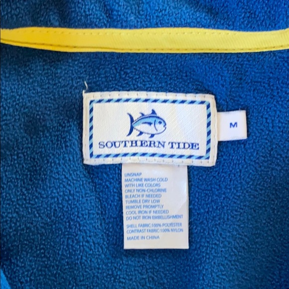 Southern Tide Mens blue fishing Fleece - Picture 2 of 2